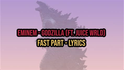 godzilla lyrics fast part clean